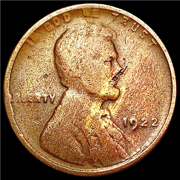 1922 No D Strong Reverse Wheat Cent NICELY CIRCULA