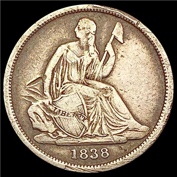 1838-O Seated Liberty Dime LIGHTLY CIRCULATED