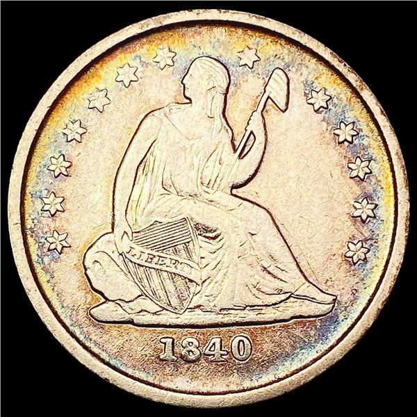 1840-O Seated Liberty Quarter LIGHTLY CIRCULATED