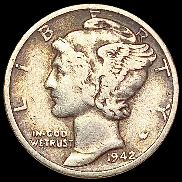 1942/41-D Mercury Dime NEARLY UNCIRCULATED