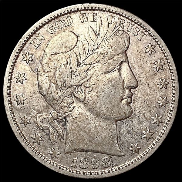 1898-S Barber Half Dollar LIGHTLY CIRCULATED