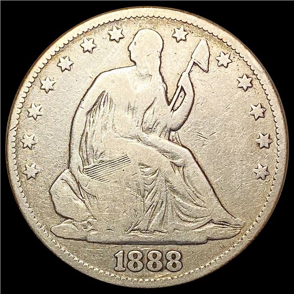1888 Seated Liberty Half Dollar NICELY CIRCULATED