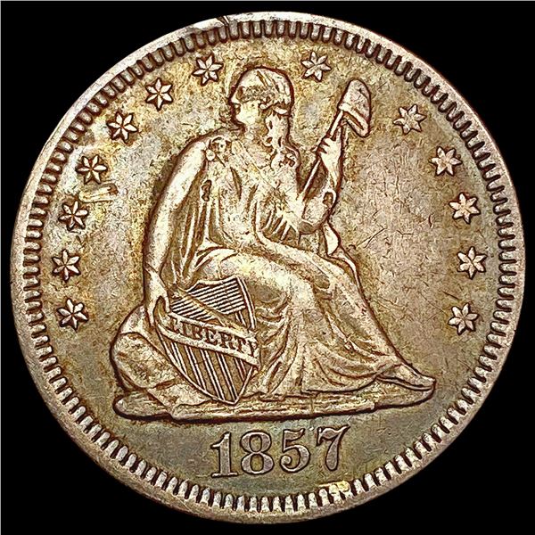 1857-O Seated Liberty Quarter LIGHTLY CIRCULATED