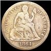 Image 1 : 1864-S Seated Liberty Dime NICELY CIRCULATED