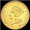 Image 1 : 1861 Rare Gold Dollar CLOSELY UNCIRCULATED