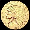 Image 1 : 1915 $2.50 Gold Quarter Eagle CLOSELY UNCIRCULATED