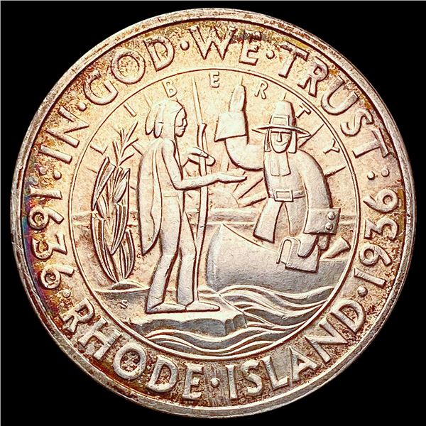 1936-S Rhode Island Half Dollar CHOICE BU