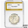 Image 1 : 1939-D Walking Liberty Half Dollar PGA MS65+