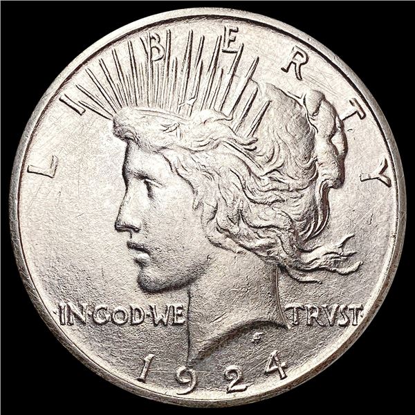 1924-S Silver Peace Dollar LIGHTLY CIRCULATED