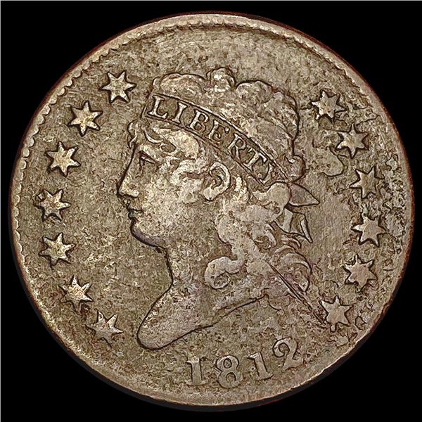 1812 Classic Head Large Cent NICELY CIRCULATED