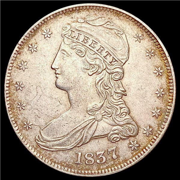 1837 Capped Bust Half Dollar CHOICE AU