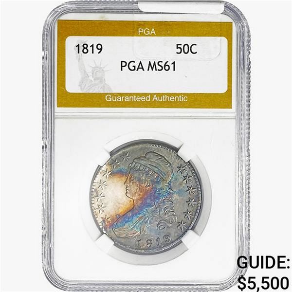 1819 Capped Bust Half Dollar PGA MS61