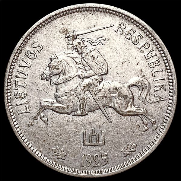 1925 5 Litai Lithuania CHOICE AU