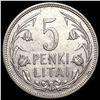 Image 2 : 1925 5 Litai Lithuania CHOICE AU