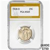 Image 1 : 1928-D Standing Liberty Quarter PGA MS65