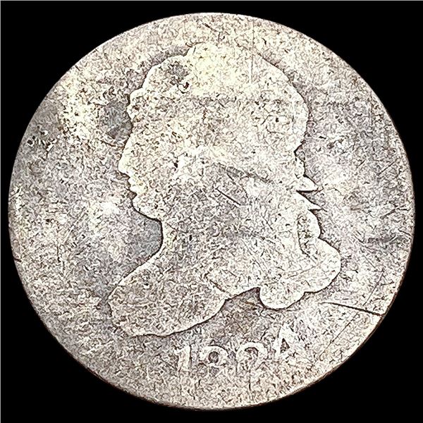 1824/2 Capped Bust Dime NICELY CIRCULATED