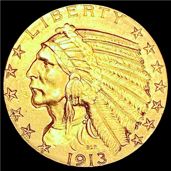1913 $5 Gold Half Eagle UNCIRCULATED