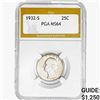 Image 1 : 1932-S Washington Silver Quarter PGA MS64
