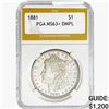 Image 1 : 1881 Morgan Silver Dollar PGA MS63+ DMPL