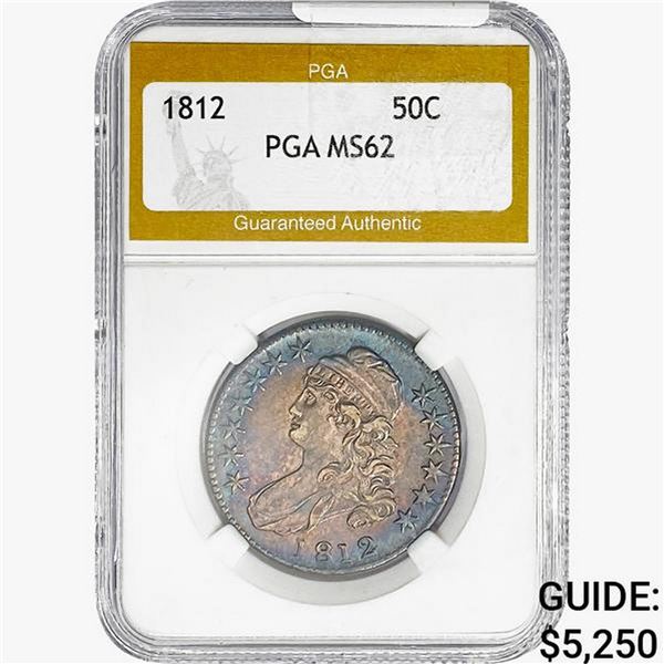 1812 Capped Bust Half Dollar PGA MS62