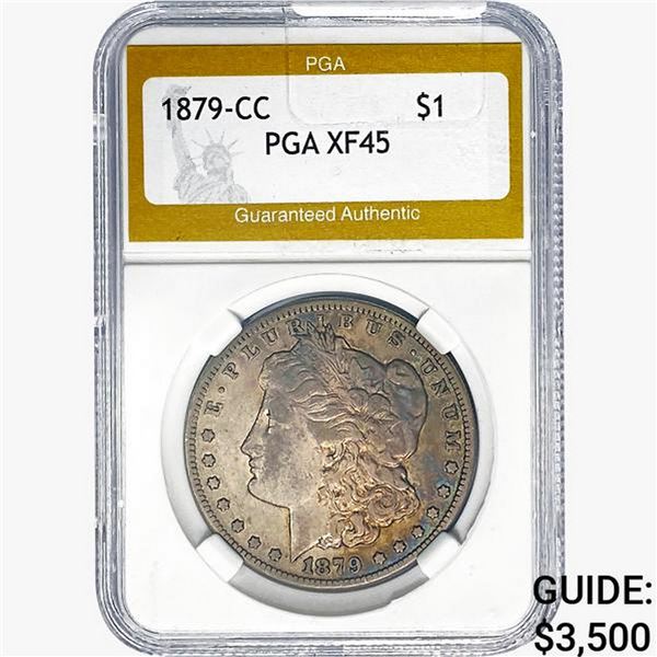 1879-CC Morgan Silver Dollar PGA XF45