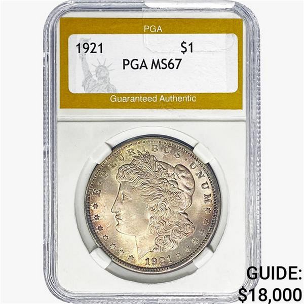 1921 Morgan Silver Dollar PGA MS67