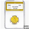 Image 1 : 1992 1/4oz Gold $10 Eagle PGA MS70