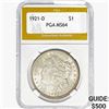 Image 1 : 1921-D Morgan Silver Dollar PGA MS64