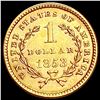 Image 2 : 1853 Rare Gold Dollar UNCIRCULATED