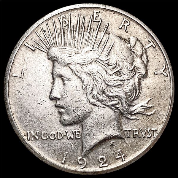 1924-S Silver Peace Dollar LIGHTLY CIRCULATED