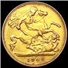 Image 2 : 1902 Gold Half Sovereign  CLOSELY UNCIRCULATED