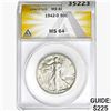 Image 1 : 1942-D Walking Liberty Half Dollar ANACS MS64