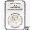 Image 1 : 2009-P 0.85oz Silver $1-Louis Braille NGC MS70