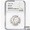 Image 1 : 1943 Washington Silver Quarter NGC MS67+