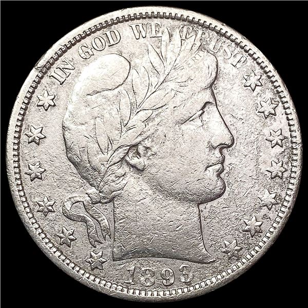 1893-O Barber Half Dollar LIGHTLY CIRCULATED