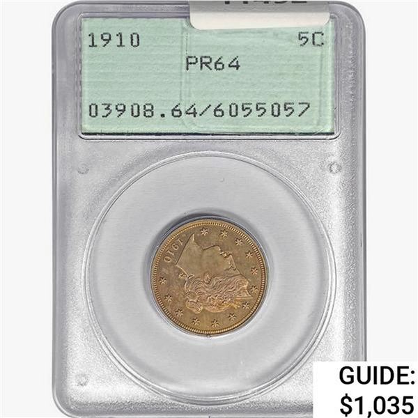 1910 Liberty Victory Nickel PCGS PR64