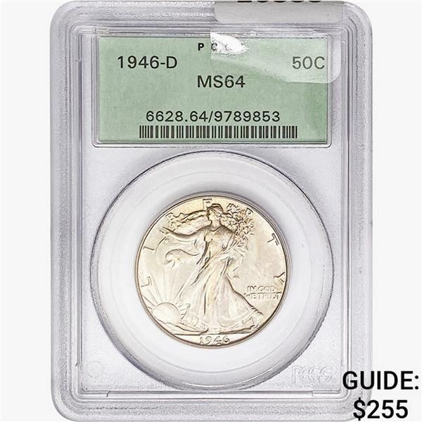 1946-D Walking Liberty Half Dollar PCGS MS64