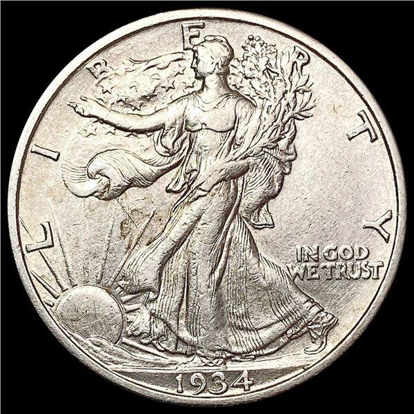 1934-S Walking Liberty Half Dollar CLOSELY UNCIRCU