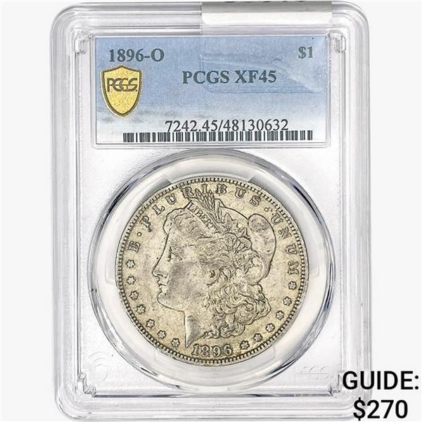 1896-O Morgan Silver Dollar PCGS XF45