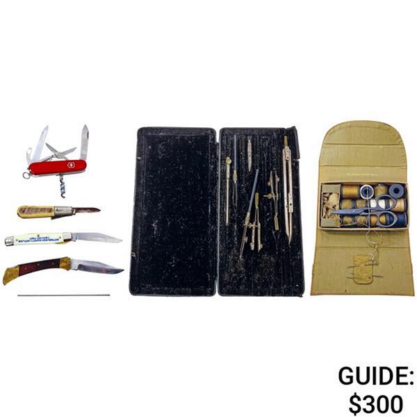 1942-1945 WW II Military Knives and Medical Tools