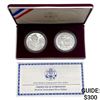 Image 1 : 1999 Dolley Madison Silver Dollar Set [2 Coins]