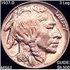 Image 1 : 1937-D 3 Leg Buffalo Nickel CHOICE BU