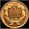 Image 2 : 1868 $3 Gold Piece UNCIRCULATED PL