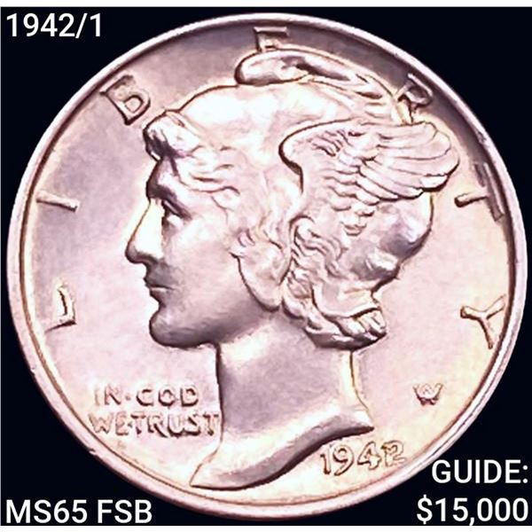 1942/1 Mercury Dime GEM BU FSB