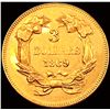 Image 2 : 1869 $3 Gold Piece CHOICE BU