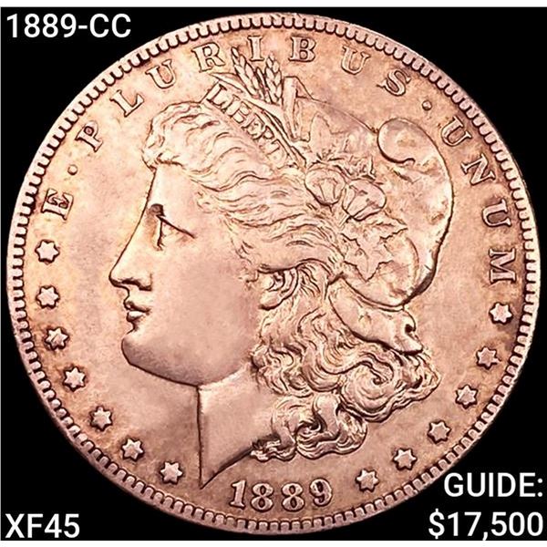 1889-CC Morgan Silver Dollar NEARLY UNCIRCULATED
