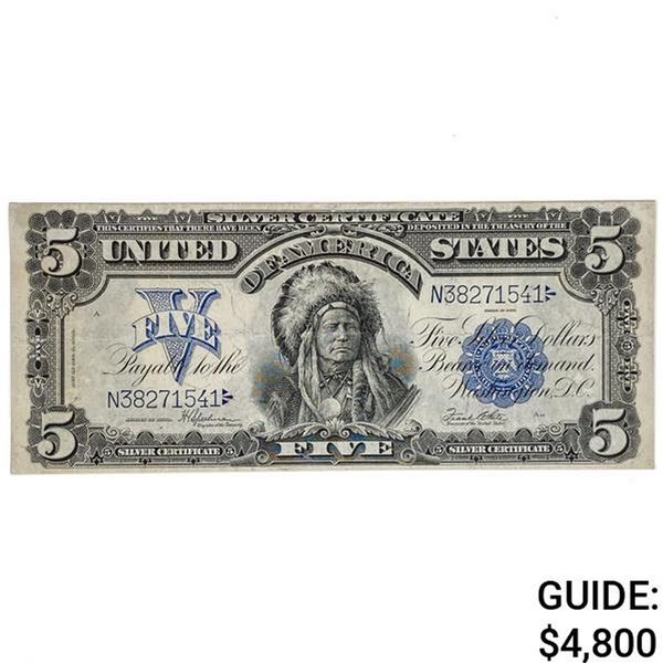 1899 $5 "CHIEF" SILVER CERTIFICATE EXTREMELY FINE