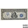 Image 1 : 1899 $5 "CHIEF" SILVER CERTIFICATE EXTREMELY FINE