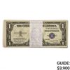 Image 1 : PACK OF (100) 1935-H $1 SILVER CERTIFICATES GEM UNC