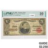 Image 1 : 1890 $5 "THOMAS" TREASURY NOTE PMG VG-10